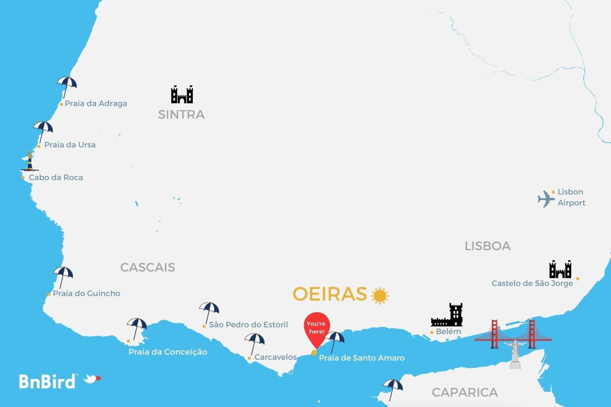 Santo Amaro Beach Family Stays Оэйраш Экстерьер фото